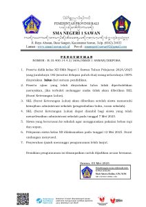 PENGUMUMAN KELULUSAN SISWA KELAS XII TAHUN 2025